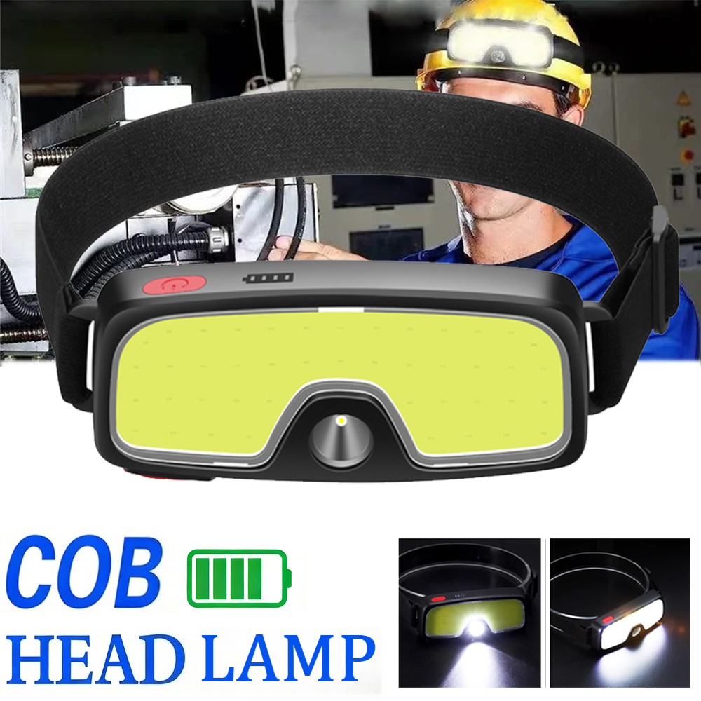 Fish Finder Battery - Mocna latarka czołowa COB z ładowaniem
